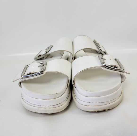 J SLIDES Two Buckle Platform Slides Sz 9 - Picture 6 of 10